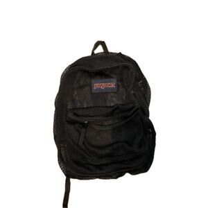 Jansport Black Mesh Backpack